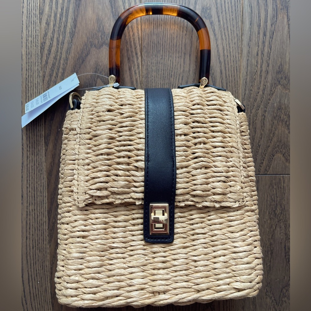 SOLD - Topshop Straw Purse